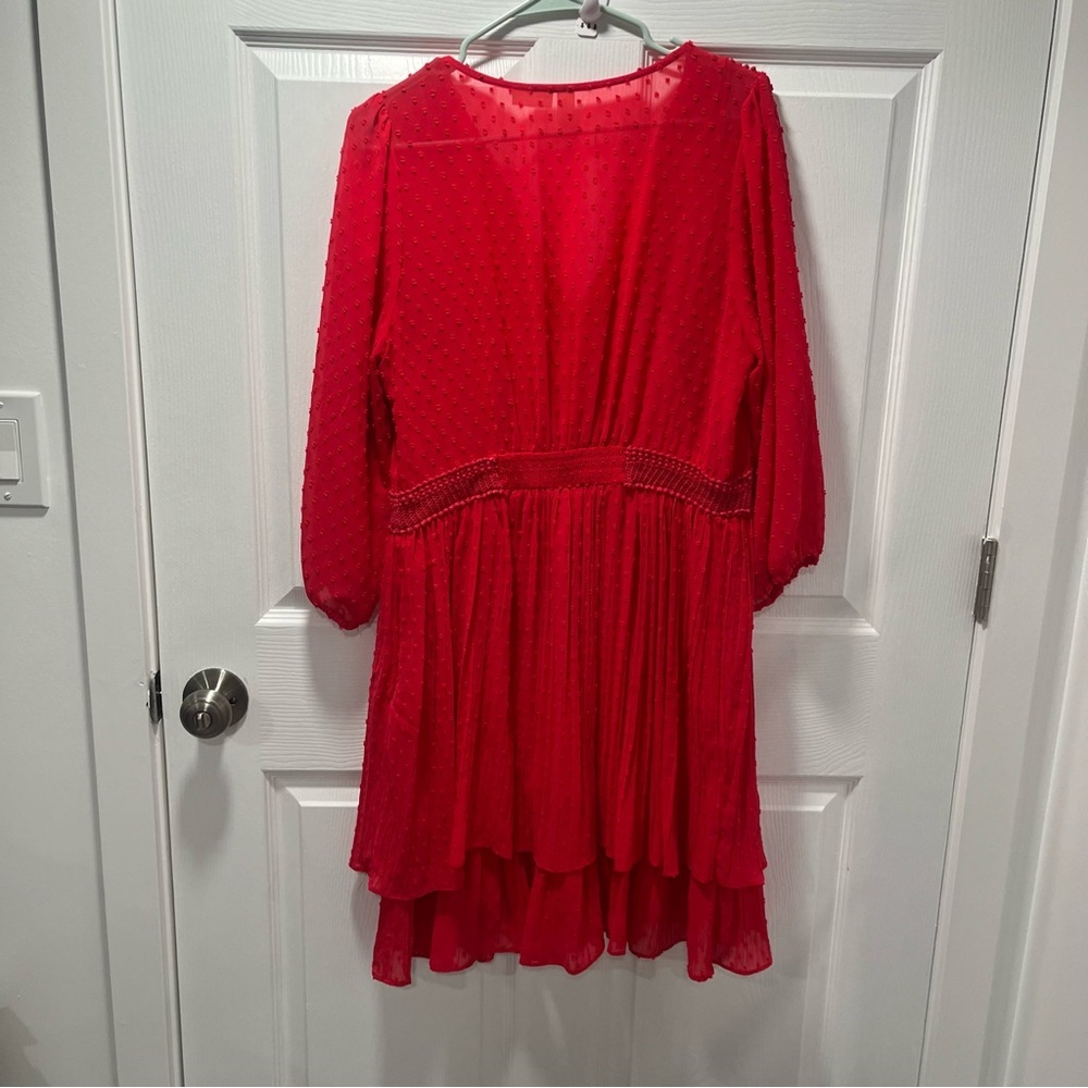 Anthropologie Meadow Rue Minetta Tiered Dress Size 14 - Picture 3 of 15